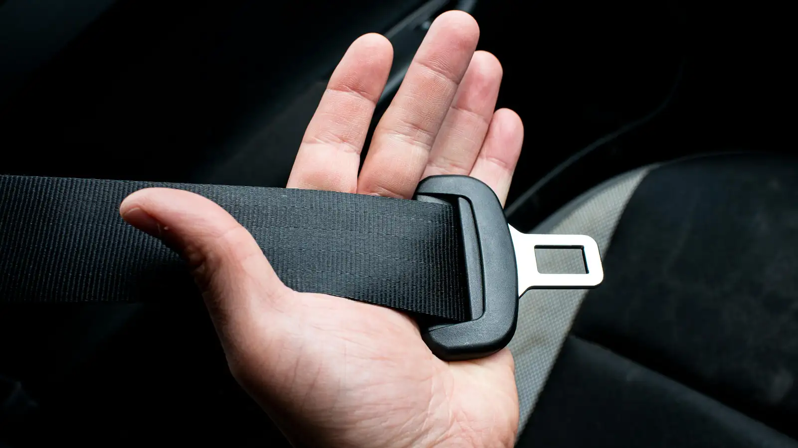 Infant car seat base installed in a vehicle